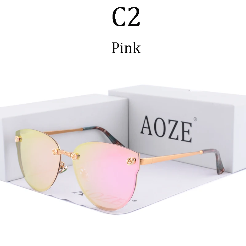 Лидер продаж, бренд AOZE, классические модные женские поляризованные солнцезащитные очки, UV400, для путешествий, с цветами, солнцезащитные очки, oculos Gafas, для женщин