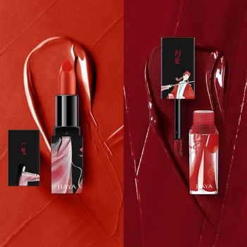 

Maquillaje Chinese Traditional Style Moisturizing Lipstick Silky Smooth Lip Gloss Set Makeup Set Lipstick Lip Tint Set