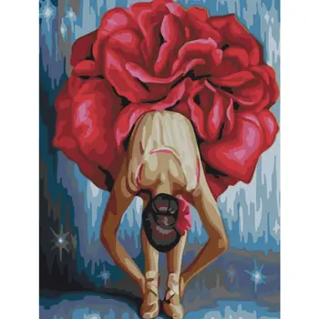 

Ballet Paint by Number Kits 16 x 20 inch Canvas DIY O il Painting