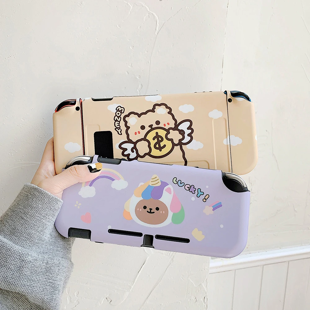 漫画かわいいピンクアニメ豊富なクマ耐衝撃スイッチゲーム保護ニンテンドースイッチとスイッチライトカバー Cases Aliexpress