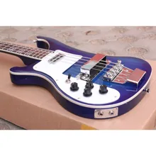 Lefty Rickenback 4 струны 4003 fireglo пользовательские бас гитара прозрачный синий левша рикенбэк бас стерео два выхода домкрата