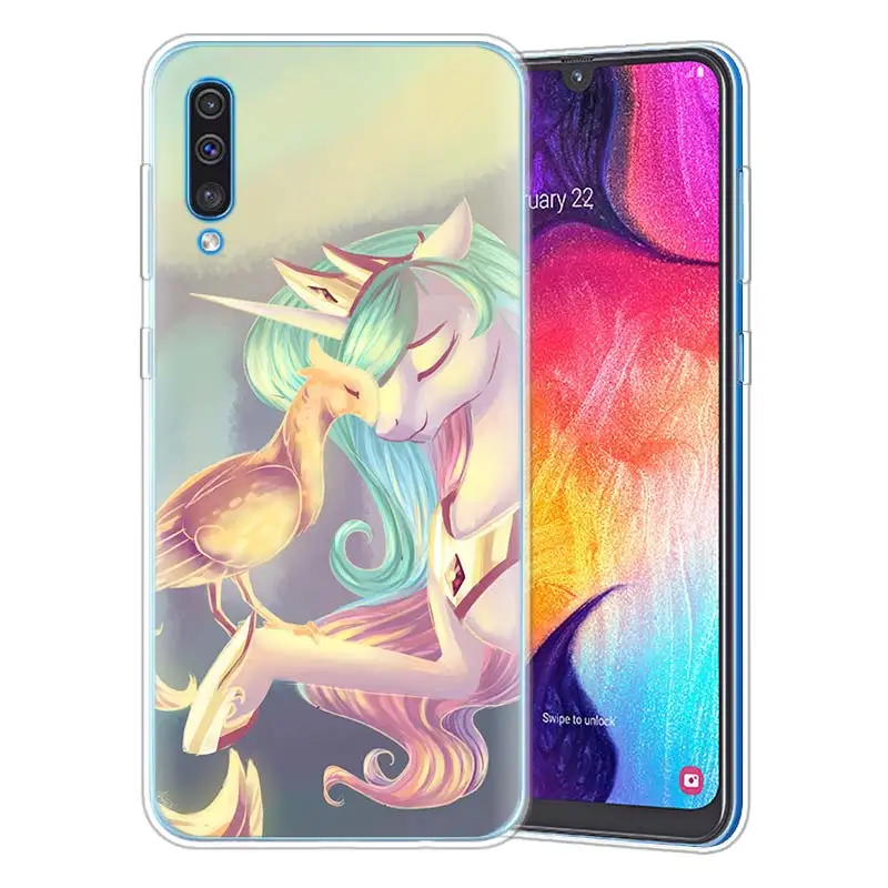 С рисунком из мультфильма «Мой Маленький Пони» для samsung Galaxy A50 A20e A80 A70 A60 A40 A30 A10 M40 M30 M20 M10 A6 A8+ ТПУ с рисунком из аниме чехол для телефона Casos