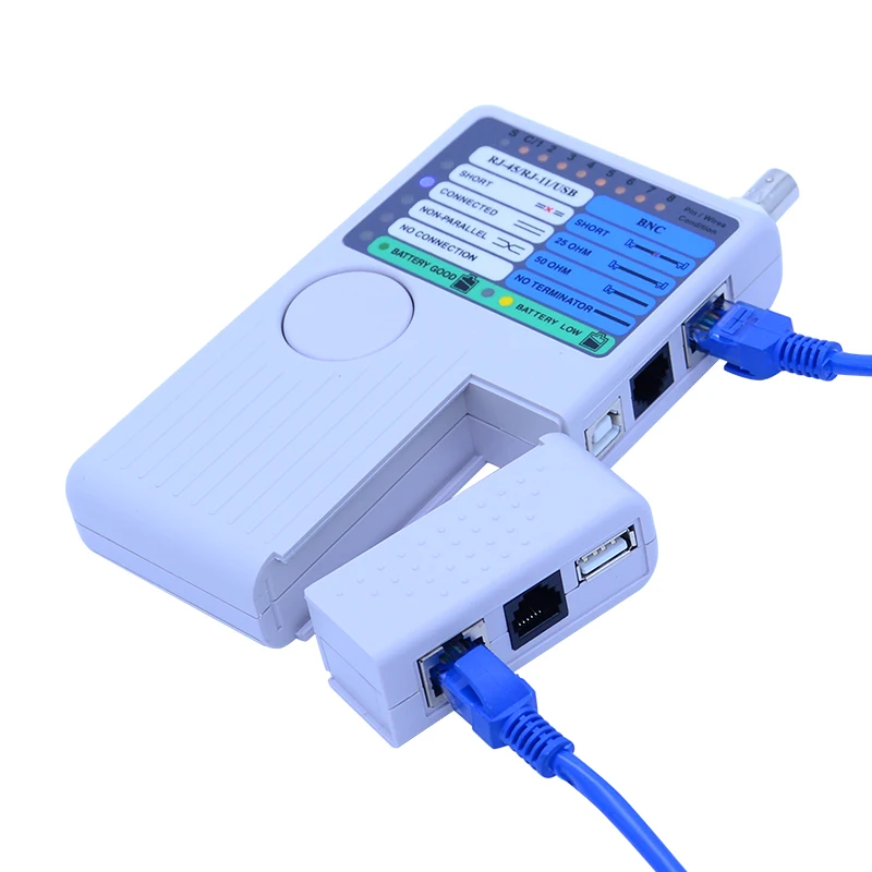 Тестер сетевого кабеля rj45 RJ11 BNC usb lan Кабельный тестер для UTP STP LAN кабелей трекер