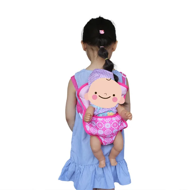 Out Going Carry Bag For Reborn Baby Doll Handmade Accessories For Dolls Under 20 inches Newborn Babies Sleeping Backpack Bag 3