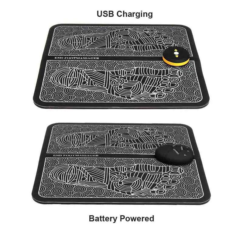 EMS Массажный коврик для ступней ног Домашний медицинский стимулятор мышц Массажный коврик для ног улучшает кровообращение снимает боль