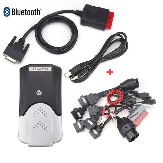 VCI Obd Obd2 сканер для белобочка Ds150e. R0 Bluetooth для Cdp Pro авто легковых и грузовых автомобилей диагностический инструмент - Цвет: New shell cable BT
