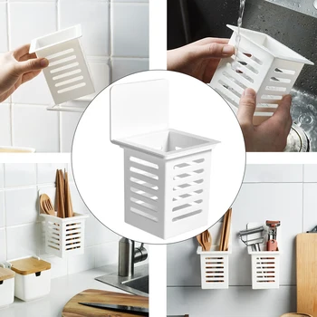 

Wall Tableware Kitchen Drawer Organizer Tray Spoon Cutlery Drain Separation Finishing Chopsticks Fork Spoon Storage Box Gift