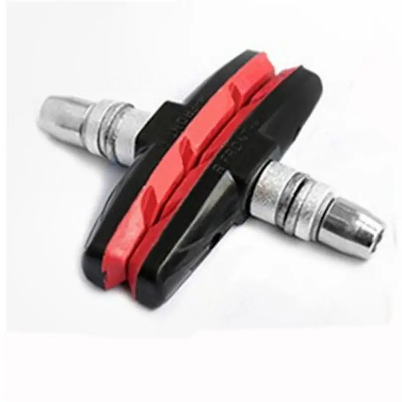 1 쌍 (2Pcs) 자전거 V 브레이크 블록 산악 자전거 브레이크 블록 패드 사일런트 자전거 브레이크 패드 내구성이 뛰어난 오래가는 성능