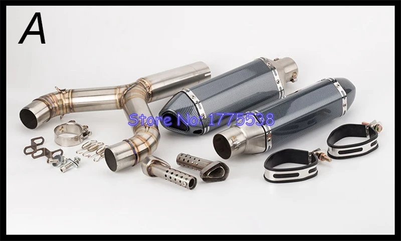 For Aprilia SHIVER 750 2008-16 Motorcycle Exhaust Muffler System Stainless Steel Motorbike Muffler Escape for Aprilia Shiver 750 - Image 2
