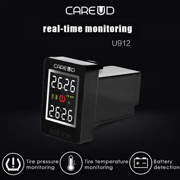 

Car Wireless TPMS Tire Pressure Monitoring System Real-time Built-in Sensor LCD Display Embedded Monitor For Honda CAREUD U912