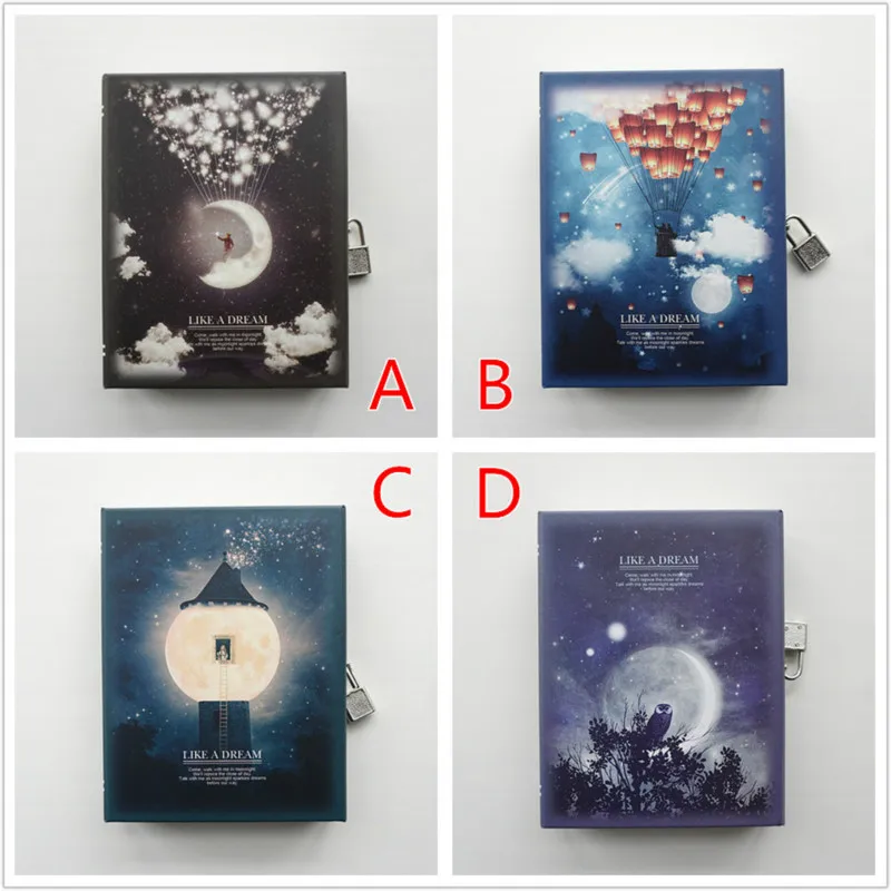 Creative color pages with lock notebook Creative color pages with lock notebook