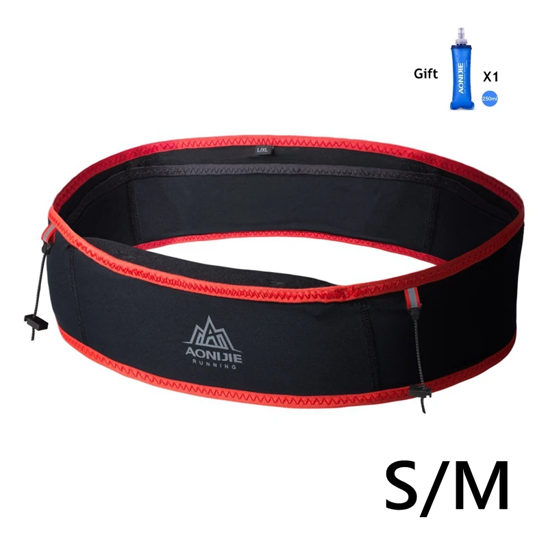 Red SM Aonijie, сумка для бега со шлейфом, с 250 мл, мягкая фляжка для воды, для улицы, портативная, Ультралегкая, для кемпинга, походов, марафона, W938S - Цвет: Red SM