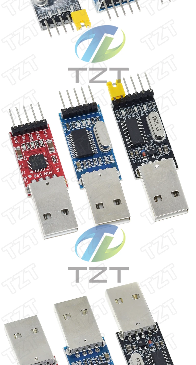 3 teile/los = 1PCS PL2303HX + 1PCS CP2102 + 1PCS CH340G USB ZU TTL für arduino PL2303 CP2102 5PIN USB zu UART TTL Modul – Detail 7