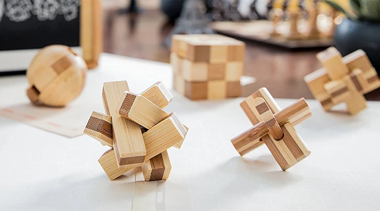 Bamboo развивающий Интеллектуальный узел разблокировка мяч головоломка детская игрушка подарок замок любан замок Рождество День рождения Kong Ming