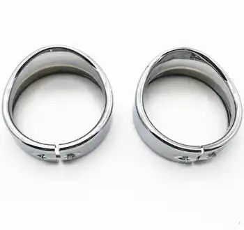 

Replacement Fog Light Trim Parts Car Auto Chrome Ring Visor For Harley