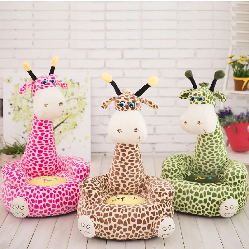 Creative Plush Toys Cute Sofa Seat Giraffe Lazy Cartoon Children Girl'S Children Gift