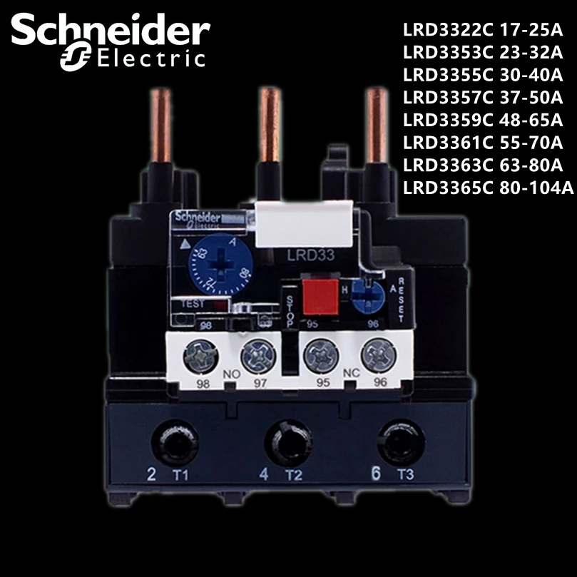 

Тепловое реле Schneider LRD3322C LRD3353C LRD3355C LRD3357C LRD3359C LRD3361C LRD3363C LRD3365C тепловое реле