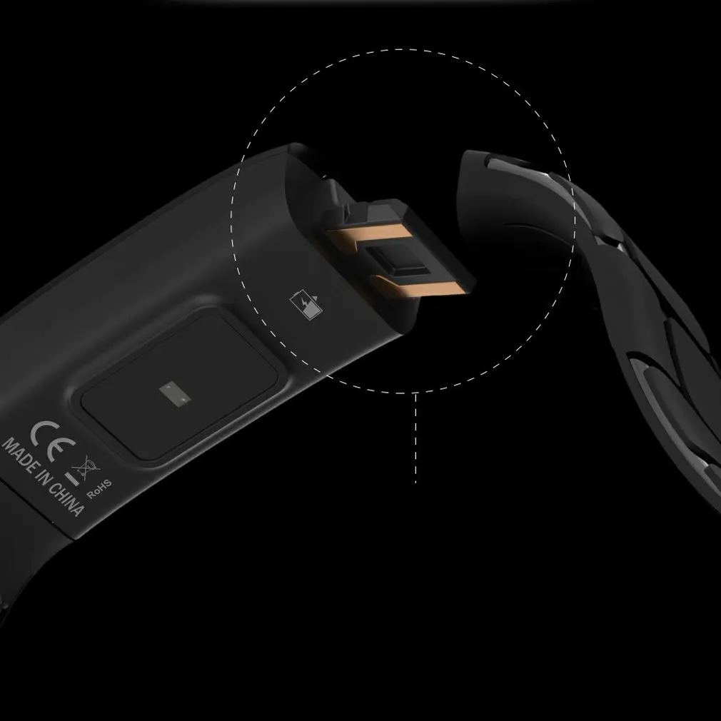 Смарт-часы E58 сердечный ритм SmartWatch Обнаружение сна вспышка декоративные огни спортивный смарт-браслет полный сенсорный экран