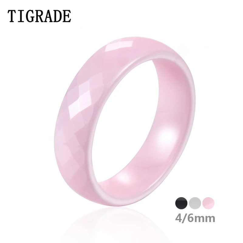 4/6mm Ceramic Ring For Woman Jewelry