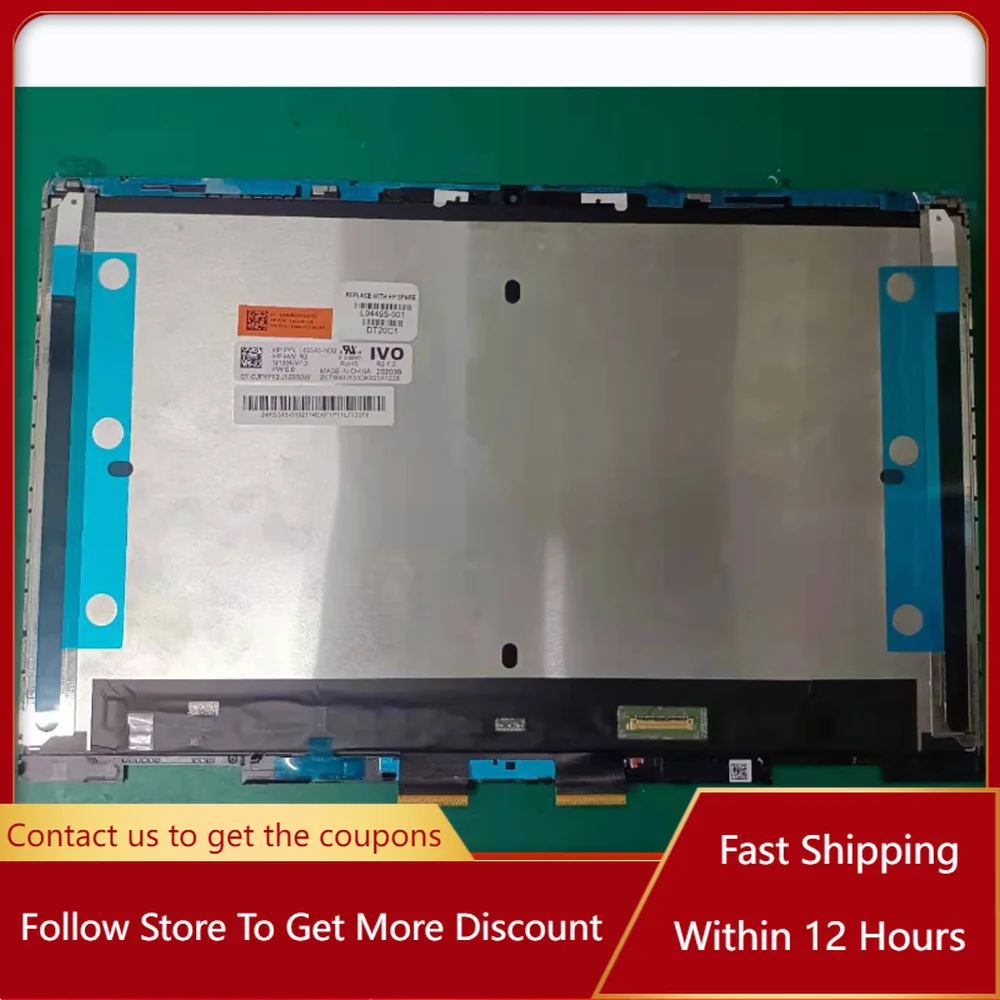 

Original 13.3" For HP ENVY X360 13 13-BD P/N: L62080-ND2 M133NVFD LCD TouchScreen Full-HD 1920*1080 Display Assembly