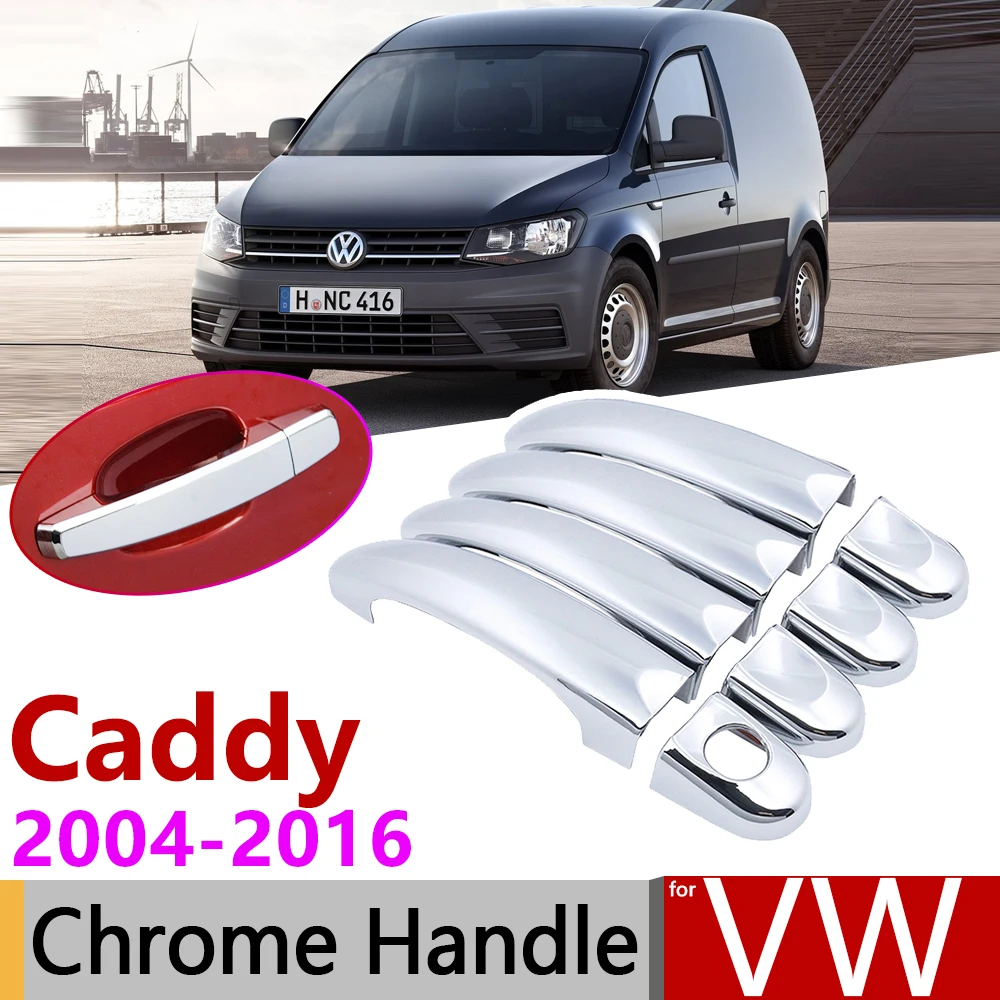 Для Volkswagen VW Caddy 2K 2004 ~ 2016 хромированная дверная ручка аксессуары для автомобиля