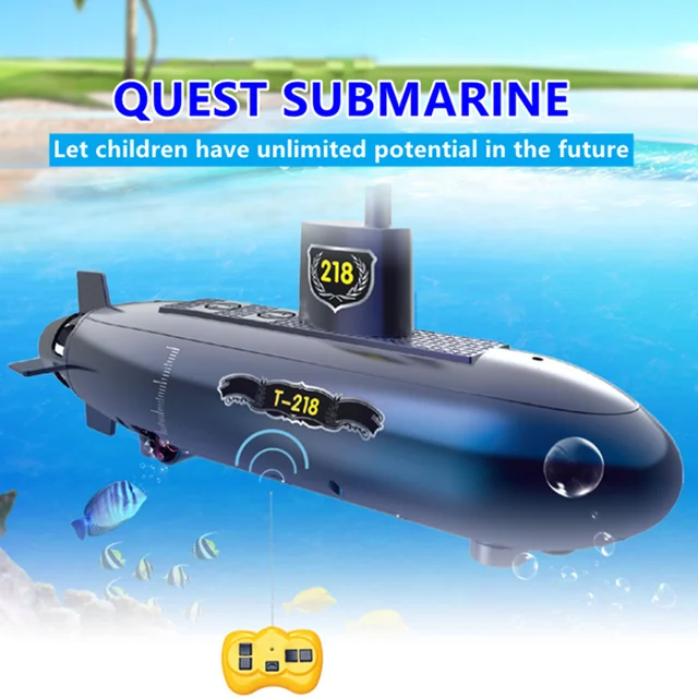 Parent-child Interaction DIY Assembly Electric RC Submarine Toy 30.5CM STEM Science Education Remote Control Submarine Boat Toy 2