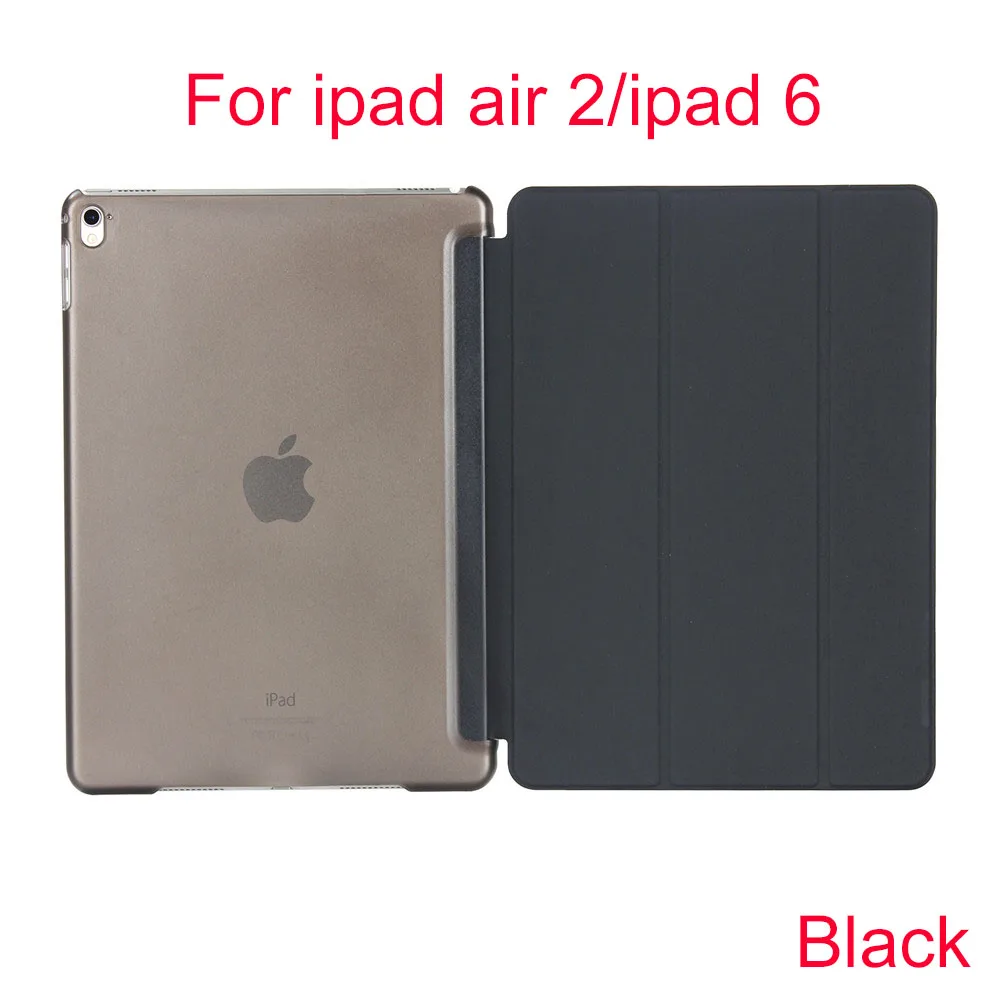 Essidi ультра тонкий прозрачный чехол для ipad air 1 air 2 складной Анти шок планшетный ПК чехол для ipad 5 6 умный чехол - Цвет: For ipad 6 air 2
