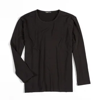 

Tide brand men's clothing thickening bottoming shirt long-sleeved large size t-shirt male round neck tide fat big autumn 3938