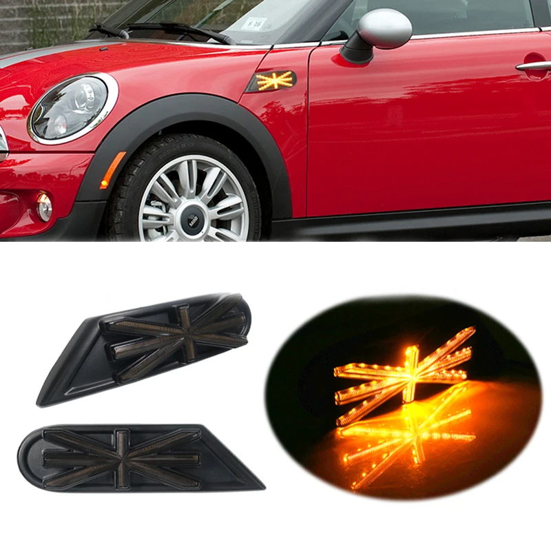 Автомобильный боковой маркер lignt для Mini Cooper JCW R55 R56 R57 R58 R59 светодиодный индикатор