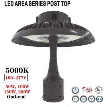 

50/100/150/200W LED Area Post Top Fixtures 5000K Outdoor Street Style Light Garden Led Lamp Courtyard Parks Hotel Lighting