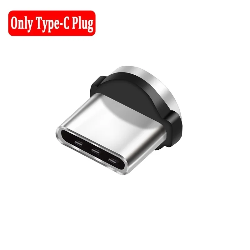 For type c plug Магнитный адаптер для быстрой зарядки для Xiaomi iphone X type C Android Разъем для samsung huawei Oneplus адаптер Магнитный штекер - Цвет: For type c plug
