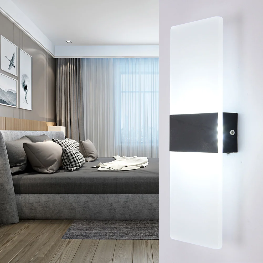 

Ship From US LED Wall Light Lamp 6W 22x11cm Waterproof High Brightness for Bedroom Living Room L5 #4