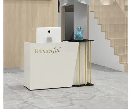 Small flat front desk for cashier shop