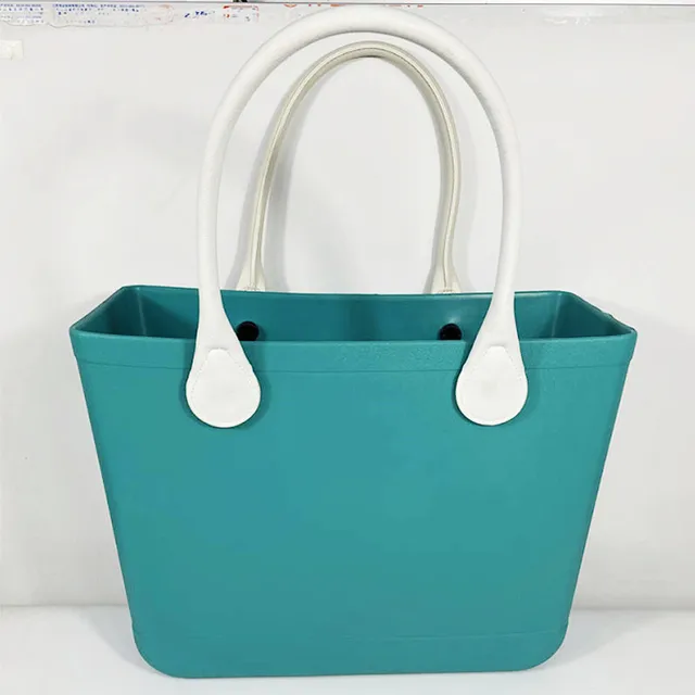 Rubber Beach Tote Bag, Monogram Rubber Tote Bag, Monogrammed Eva Tote Bag,  Personalized Rubber Beach Bag, Waterproof Eva Tote Bag 