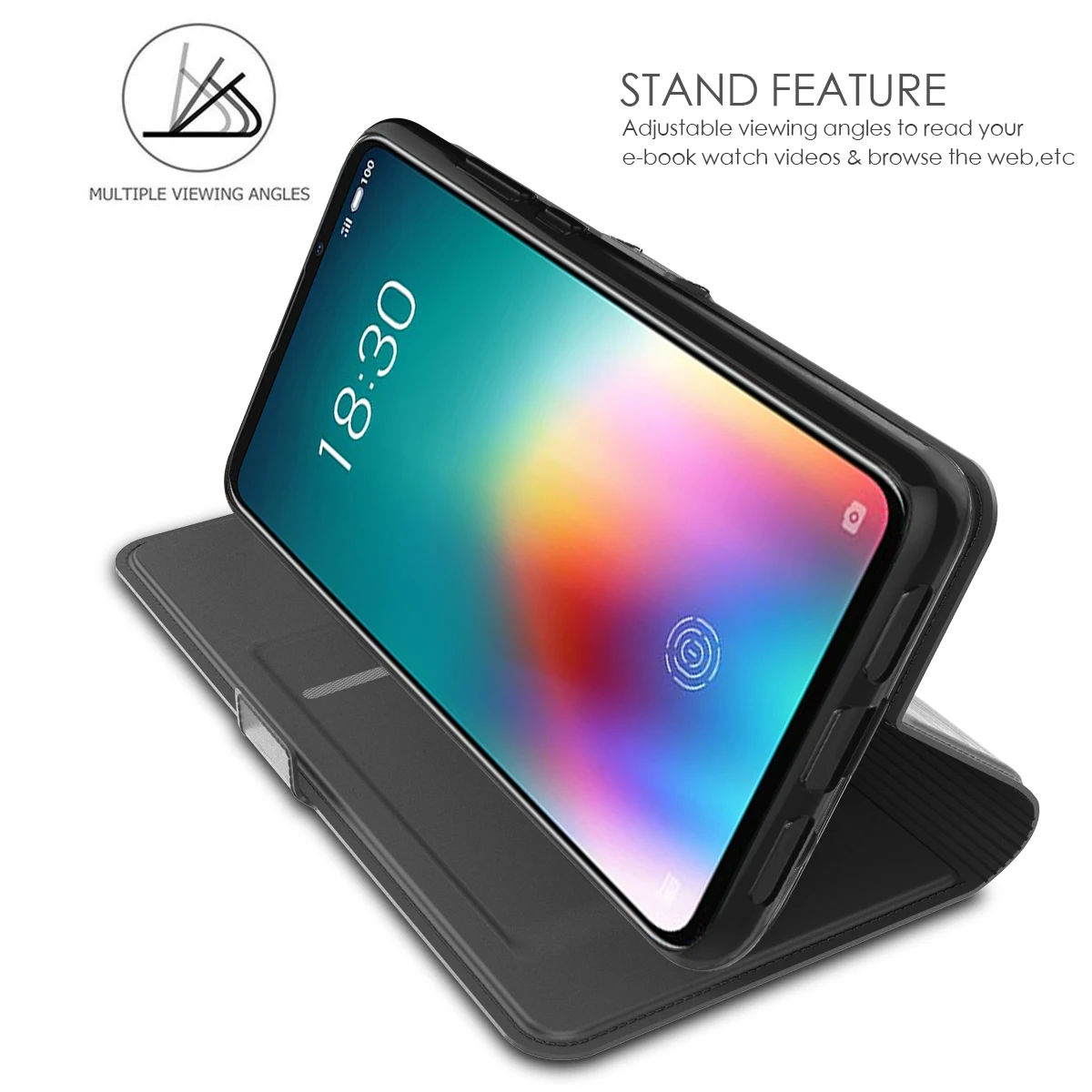 Для Meizu 16T чехол из искусственной кожи с откидной крышкой и подставкой Чехол с карманом для всего тела с держателями карт и магнитной пряжкой для Meizu 16T чехол