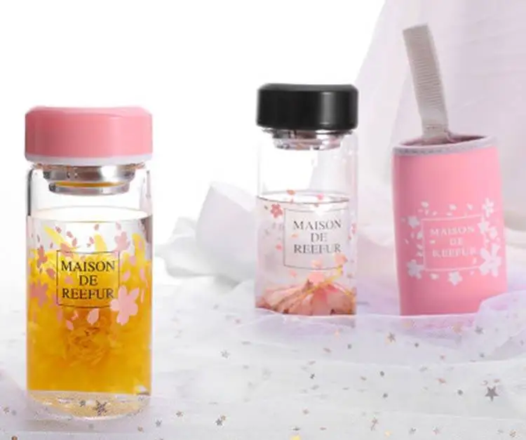 High Temperature Resistant Glass Cup Anti-scalding Cup Set Tea Strainer Hand Glass Water Cup Crystal Water Bottle Milk Bottle