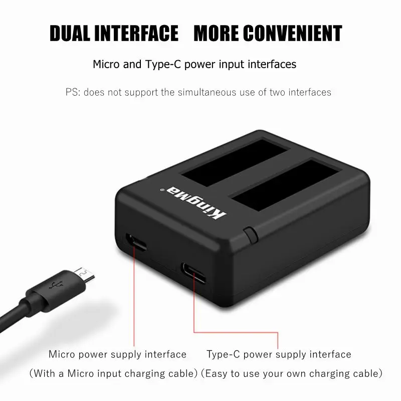 Для Insta 360 One X 1150mAh батарея+ зарядное устройство с двумя слотами зарядное устройство для Insta360 One X камеры аксессуары для зарядки аккумулятора
