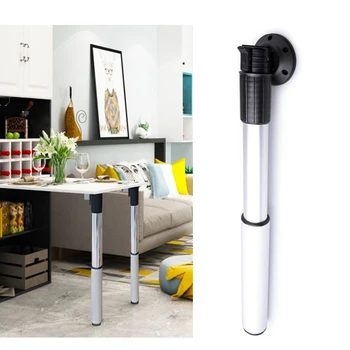 

Folded Table Leg Aluminum Alloy Adjustable Lifting Bar Foot Bench Ejector Pin Work desk support feet RV Telescopic51-110cm