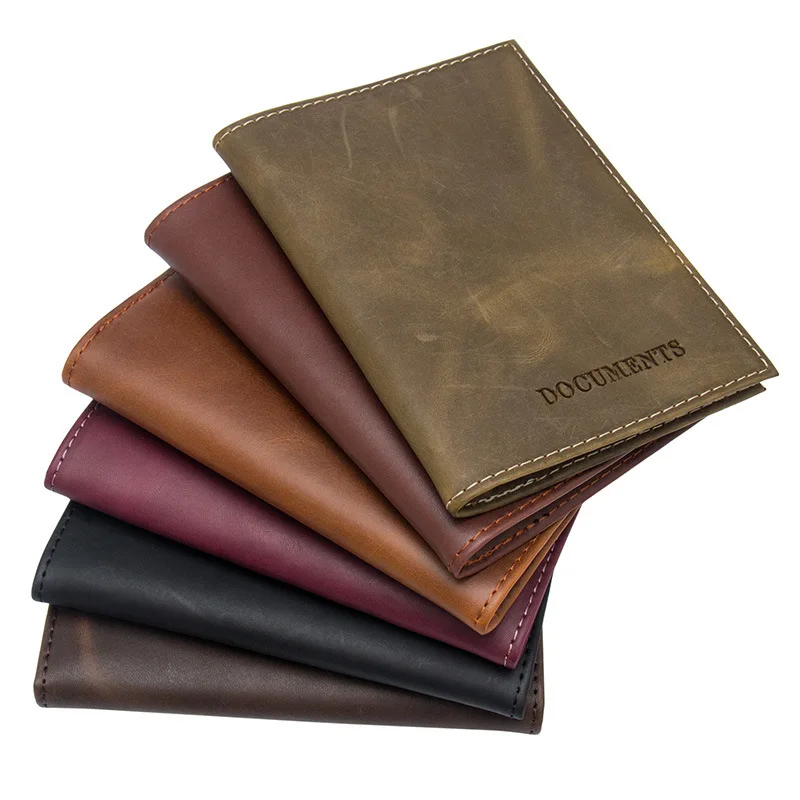 

Crazy Ma Layer Really Cowhide Vehicle Driver's License Travel Evidence Leather Sheath Soft Noodles Set Mix credit card holder