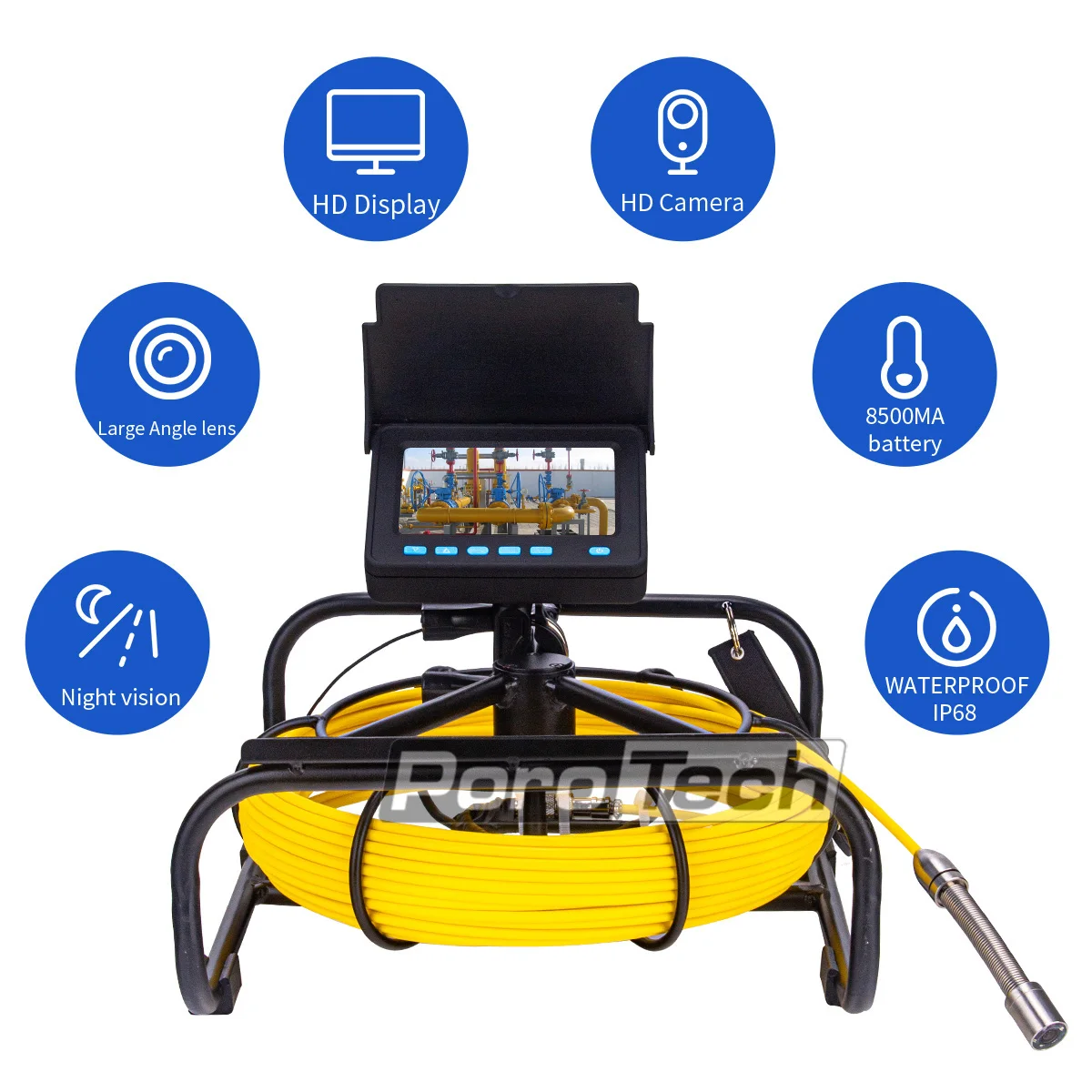 Newest 4.3inch endoscope pipeline camera detection cable waterproof pipeline inspection system waterproof drain sewer cam WP9604 makerppi 3d printer fully enclosed laser engraving 4 3inch color touch screen self developed circuit board firmware system