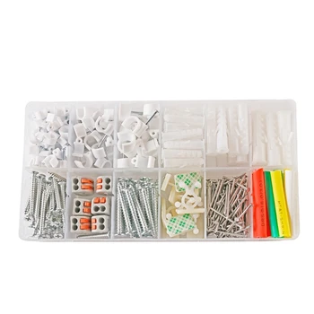 

317pcs DIY Combination Kit Hard Wire Connecting Terminal Connector Terminals/ Mounting Kit Electrician/ Mounting Twist Tie/ Inst