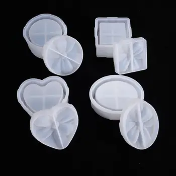 

Crystal Epoxy Resin Mold Jewelry Storage Box Casting DIY Crafts Silicone Mould F3MF