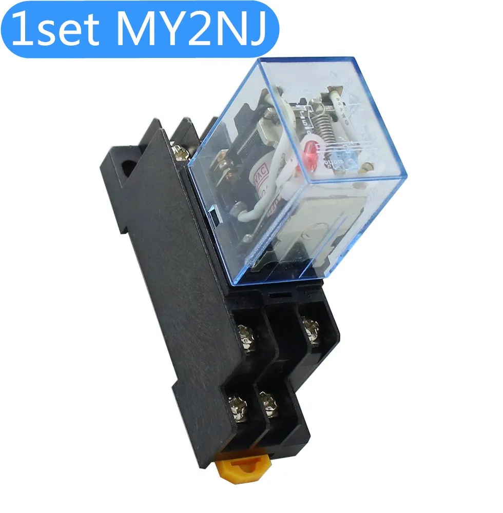 Катушка многоцелевая DPDT micro 380 MY2P HH52P MY2NJ 12 В 24 постоянный ток 36 110 220 мини-реле с
