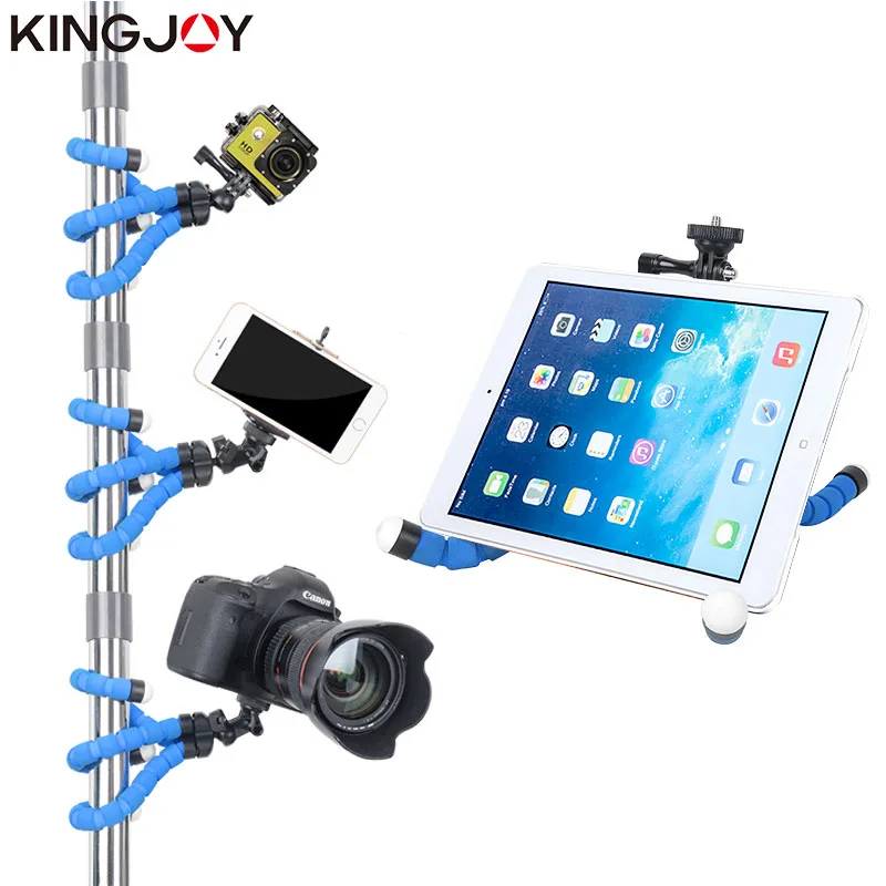 Kingjoy официальный мини штатив Осьминог для мобильного телефона гибкий держатель