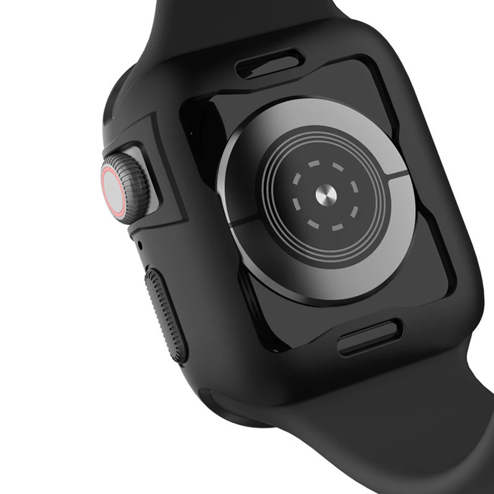 Применимый для Apple Watch4 поколения защитная оболочка ультра-тонкий защита от ударов при падении мягкие часы в силиконовом корпусе 4 корпус часов 40/44 мм корпус