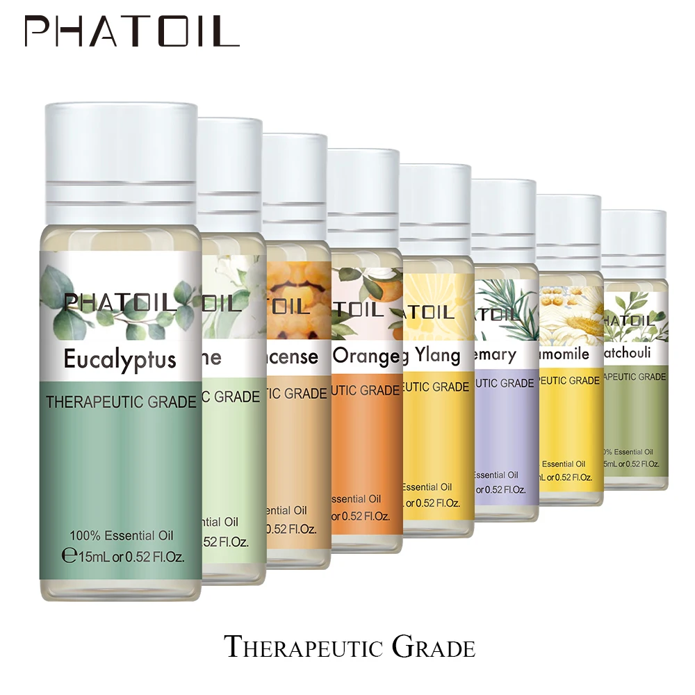 

15ML Eucalyptus Pure Natural Essential Oils Diffuser Jasmine Ylang Rosemary Cinnamon Grapefruit Chamomile Aroma Essential Oil