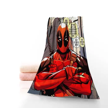 

HOT SALE Anime Deadpool Bath Towel Washcloth Home Textile Travel Hand Face Towel Microfiber Fabric Bathroom Towels For Adults