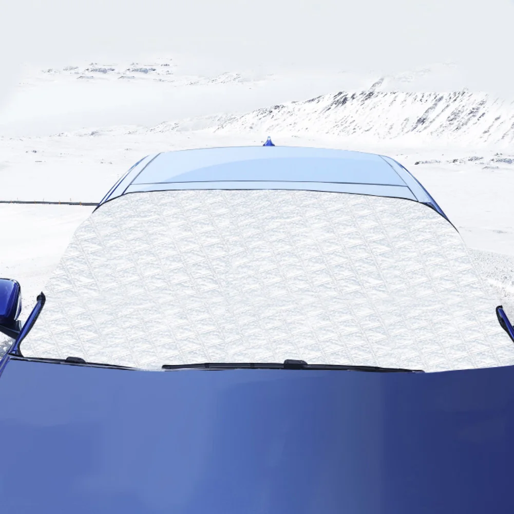 Зима утолщаются лобовое стекло автомобиля Sunlight Frost Ice Snow защита от пыли крышка нежныйфон для машки рекламные аксессуары
