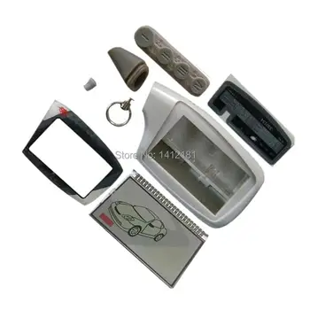 

Keychain Case + LCD Display Metal Pin For Scher-Khan Magicar 5 6 Car Alarm LCD Remote Control Scher Khan R300 902 903 903F