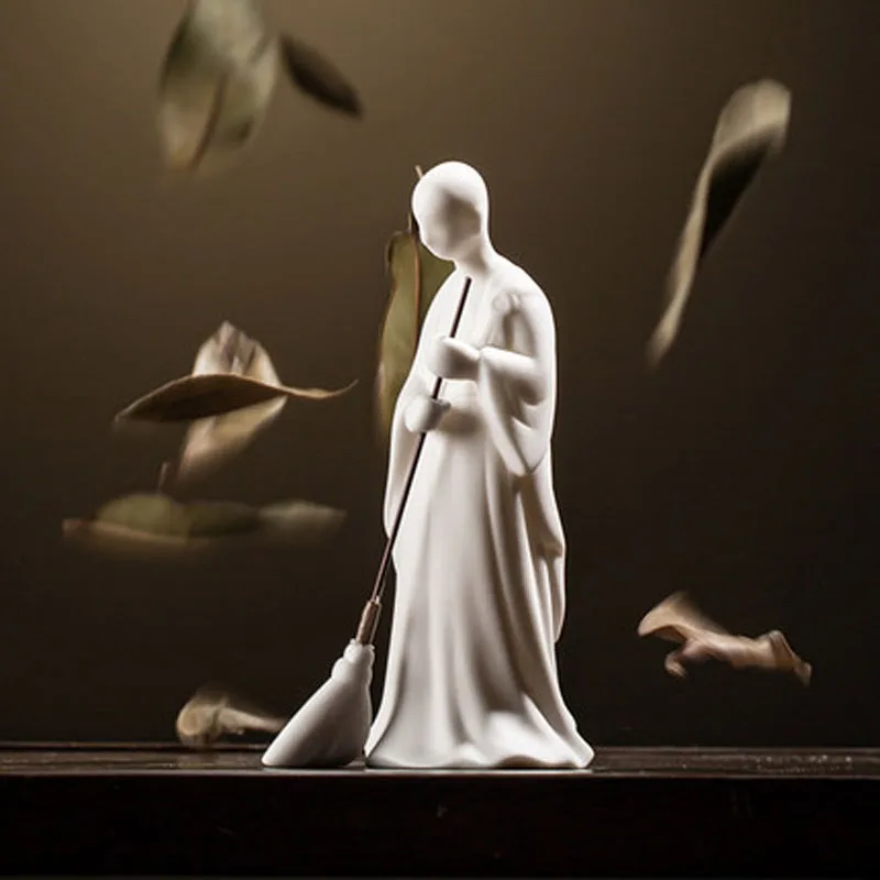 Zen Buddha Statue for Home Decor, Garden Figure, Handmade Crafts, Gift for Friends, Ornaments, Tea Pet, Teaware